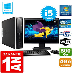 PC HP Compaq 8300 SFF Core I5-2400 Ram 4Go Disque 500 Go Wifi W7 Ecran 19" · Occasion 