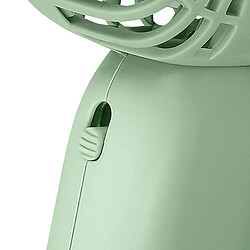 Avizar Mini Ventilateur de Poche Design Tête d'ours Mignon avec Accroche Vert matcha pas cher