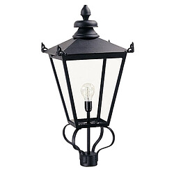 Elstead Lighting Lanterne extérieure à 1 ampoule noire, E27