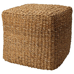 Home&Styling Pouf carré naturel 40x40x38 cm herbe de mer 