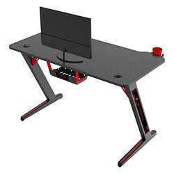 BERSERKER GAMING DESK B120 NOIR-ROUGE (113x 60 x 75 cm )