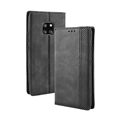 Etui en PU style vintage auto-absorbé noir pour votre Huawei Mate 20 Pro