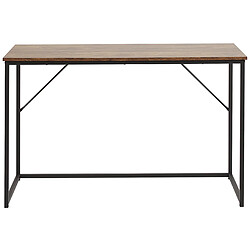 Avis Beliani Bureau 120 x 55 cm bois foncé PEMBRO