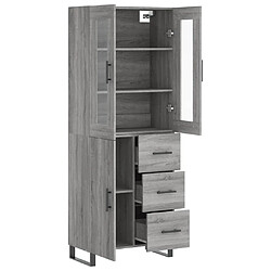 Acheter Maison Chic Buffet,Meuble de Rangement,commode pour salon,Cuisine Sonoma gris 69,5x34x180 cm Bois d'ingénierie -MN17557