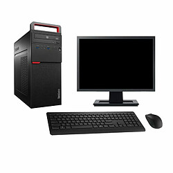 PC Tour Lenovo M700 Ecran 22" Intel i3-6100 RAM 8Go SSD 960Go Windows 10 Wifi - Occasion