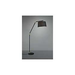 Lumière Lampadaire Arc Moderne Noir Mat avec Pédale