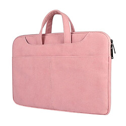 Avis Wewoo Sacoche ST06S Étanche en cuir PU Zipper Caché Bandoulière Portable Sac à pour ordinateur de 13,3 poucesavec Magic Stick & Suitcase Ceinture Rose