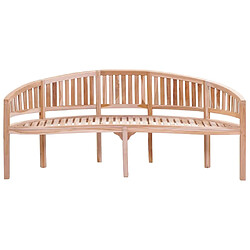 Avis Maison Chic Banc de jardin | Banquette de jardin | Chaise Relax en forme de banane 200 cm Bois de teck solide -MN56909