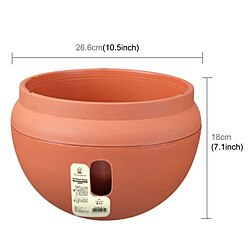 Wewoo Pots de fleurs en plastique suspendus Pot de avec chaîne suspendue, grande taille: 26,6 x 18 cm, livraison aléatoire de couleur