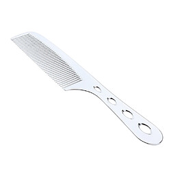 Avis Espace Aluminium Coupe De Cheveux Antistatique Styling Coiffure Peigne De Barbier Argent