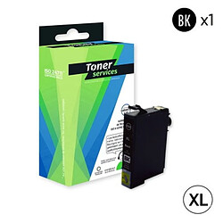 TONER SERVICES Compatible Epson 502XL - Jumelles Cartouche Noir C13T02W140 (T02W1) 