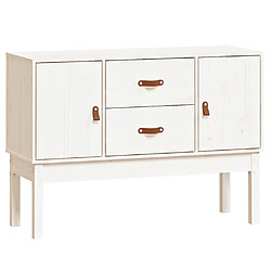 Maison Chic Buffet,Meuble de Rangement,commode pour salon,Cuisine Blanc 110x40x78 cm Bois massif de pin -MN15058