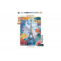 Puzzle 1500 pièces Nathan Tour Eiffel Multicolore 