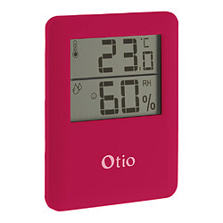 Thermomètre hygromètre magnétique rose - écran LCD - Otio