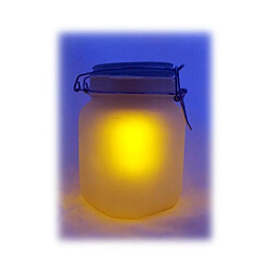 Totalcadeau Jar bocal solaire 2 couleurs d'éclairage bleu ou jaune