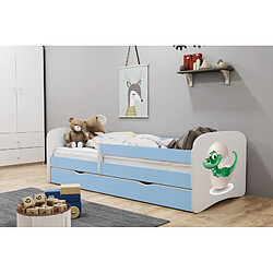 Avis Lit Babydreams petit dinosaure bleu avec un tiroir sans matelas 140/70