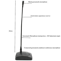 Acheter Universal Microphone à condensateur de microphone de conférence avec câble de 4 m Microphone à col d'oie souple