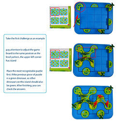 Avis Universal Puzzle de dessin animé de haute qualité dinosaures dans les îles mystérieuses jeux de société amusant puzzle en plastique jouets trains compétences cognitives pour les enfants | couleurs et formes