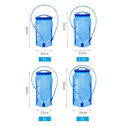 Camping En Plein Air Randonnée Escalade Cyclisme Sac à Dos De Vessie D'eau 2.0L 42x19cm pas cher