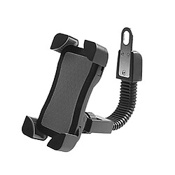 Support de téléphone de vélo 360 pivoter le support de montage de support de vélo pour téléphone de 3,5 à 6,5 pouces Noir