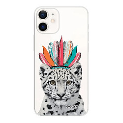 Coque iPhone 12 mini souple transparente Léopard Indien Motif Ecriture Tendance Evetane