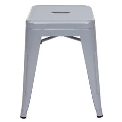 Acheter Mendler 2x tabouret HWC-A73, tabouret en métal, design industriel, empilable ~ gris