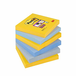 Notes repositionnables New-York Super Sticky Post-it 76 x 76 mm - bloc de 90 feuilles - Lot de 12