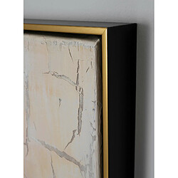 Pegane Ensemble de 2 tableaux peinture à l'huile sur toile,peinte à la main avec cadre noir - Longueur 120 x Profondeur 5 x Hauteur 60 cm pas cher