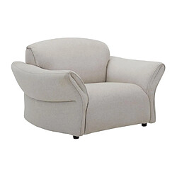 Avis Vente-Unique Fauteuil en tissu beige BODURA