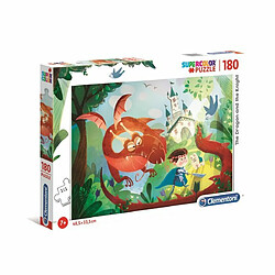 Ludendo Puzzle SuperColor 180 pièces - Château et dragon 