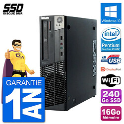 PC Lenovo ThinkCentre M92p SFF Intel G630 RAM 16Go SSD 240Go Windows 10 Wifi · Occasion 