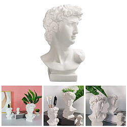 David Head Plant Pot Fleur Vase Buste Décoratif Statue Planter 11.5 CM pas cher