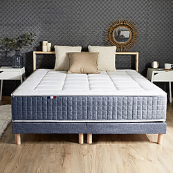 Acheter Idliterie Ensemble Matelas Ressort 7 zones + Mémoire de forme + Sommier KING STYLE Fabriqué en France