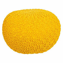 Pouf Alexandra House Living Jaune polystyrène 45 x 30 x 45 cm 