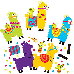 Baker Ross AT463 Kits de Lamas aimantés à Assortir (Paquet de 8) - Loisirs créatifs pour Enfants/Adultes