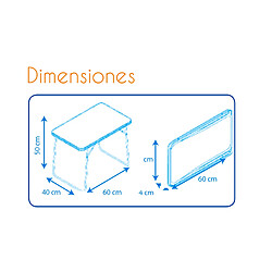 Acheter Table Pliante pour Enfants Solenny Tablero Durolac 60x40x50 cm Polyvalente