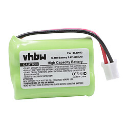 vhbw Batterie remplacement pour SL30013 pour téléphone fixe sans fil (400mAh, 2,4V, NiMH) 