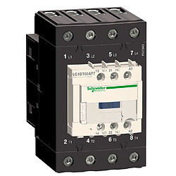 contacteur tesys d - 60a - 4 pôles - 1f+1o - 230v ac - schneider electric lc1dt60ap7 