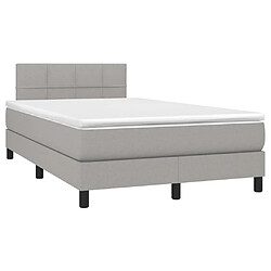 Avis Sommier à lattes et matelas LED,Cadre à lattes de lit pour Adulte Gris clair 120x200 cm Tissu -MN98133