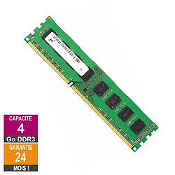 Barrette Mémoire 4Go RAM DDR3 Micron MT16JTF51264AZ-1G6M1 DIMM PC3-12800U · Reconditionné PC3-12800 - 1600MHz