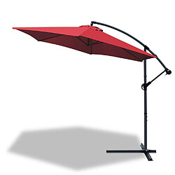 Vounot Parasol deporte 3M Rouge fonce avec housse de protection