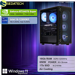 Sedatech PC Gamer • Intel i9-12900KF • RTX4070 Super • 16Go RAM • 1To SSD M.2 • Windows 11