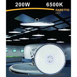 Tradex LED INDUSTRIEL FIN 200W UFO REFLECTOR LAMP IP65 COLD LIGHT HE02-200W Spot Led Industriel Fin 200w Ufo Reflector Lamp Ip65 Cold Light He02-200w