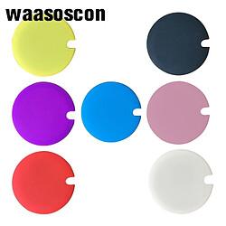 Wewoo 5 PCS Creative Cup Lids Couvercle de tasse en silicone de qualité alimentaire sain et résistant à la chaleur avec espace Blanc