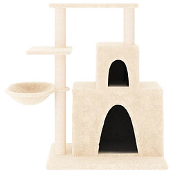 Avis Arbre à chat avec griffoirs,niche pour chat en sisal Crème 83 cm -MN47400