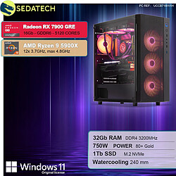 Sedatech PC Gamer • AMD Ryzen 9 5900X • RX 7900 GRE • 32Go RAM • 1To SSD M.2 • Windows 11