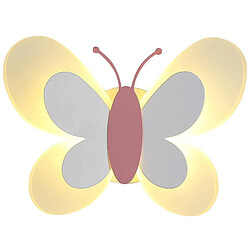 Universal 14W Créatif LED Applique murale pour la chambre d'enfant Personnalité de dessin animé Papillon Applique murale pour la chambre Lit de chevet (lumière chaude)