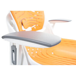 Mendler Chaise de bureau MERRYFAIR Wau 2b, chaise de bureau chaise pivotante, coque dure, ergonomique ~ orange pas cher