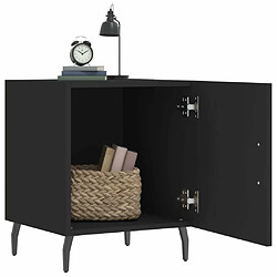 Avis Maison Chic Lot de 2 Tables de chevet - Tables de Nuit noir 40x40x50 cm bois d’ingénierie