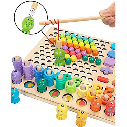 Avis Universal Éducation Jouets en bois Mathématiques Pêche Jeux de société Entraînement main cerveau Perles Puzzle Jeux de mathématiques